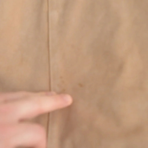 Vintage Cherokee Tan 100% Leather Suede Button Up Jacket Size Small - Picture 15 of 16